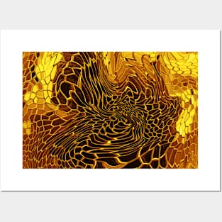Abstract Honeycomb Posters and Art